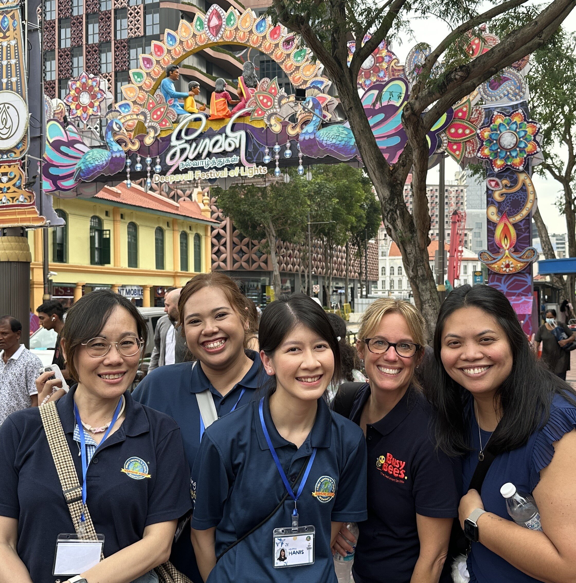 Laile Esguerra with her global colleagues during the Busy Bees Talent Exchange Program Asia 2024 