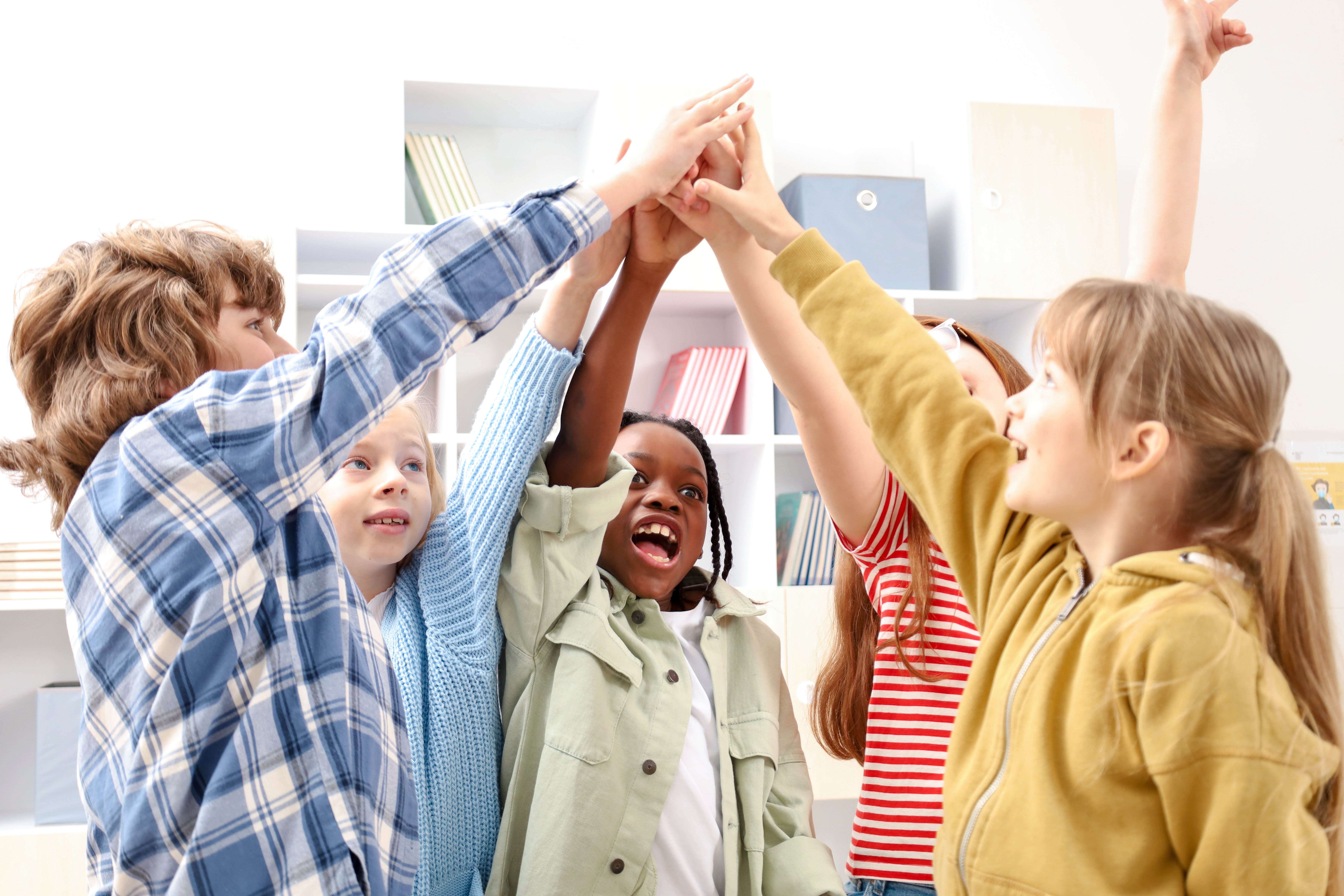 children playing together